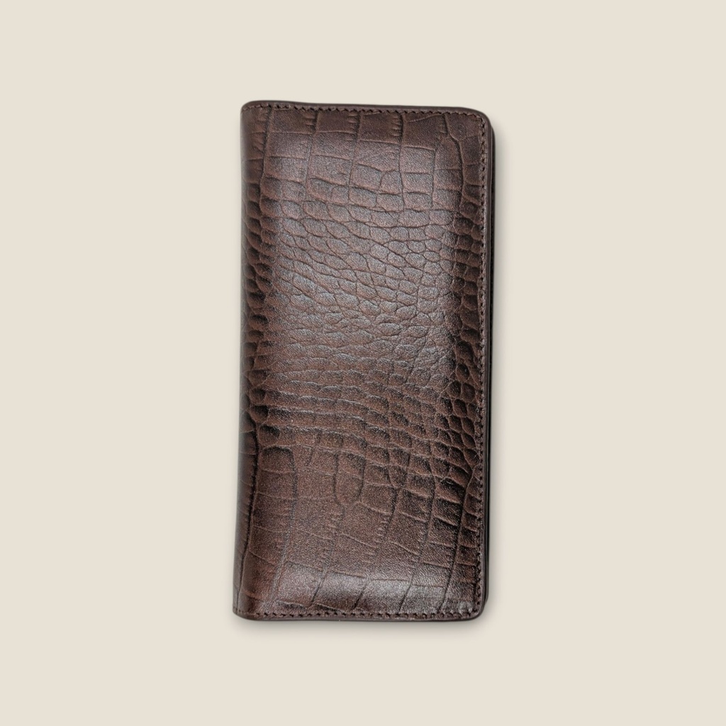 Minimalist Leather Long Wallet