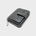 Minimalist Zipper Leather Wallet