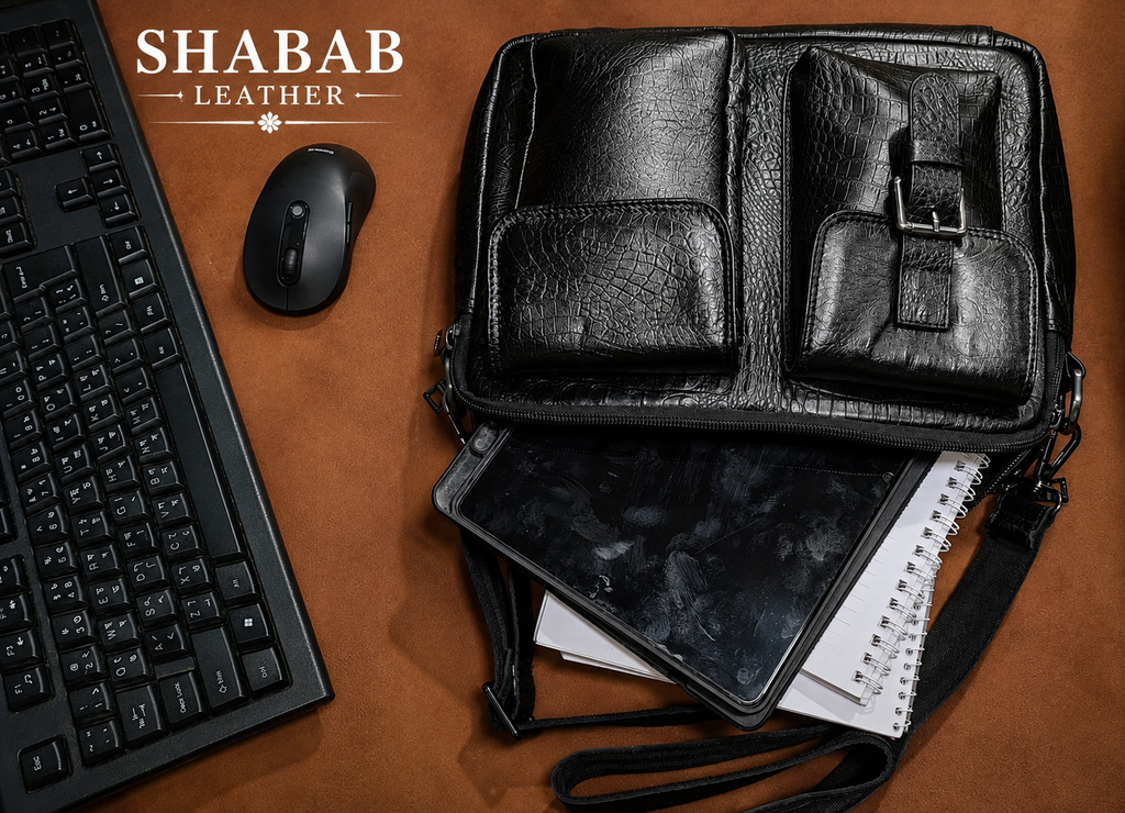 Genuine Leather Messenger Bag
