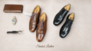 Premium Genuine Leather Cap-Toe Brogue Oxford Shoes