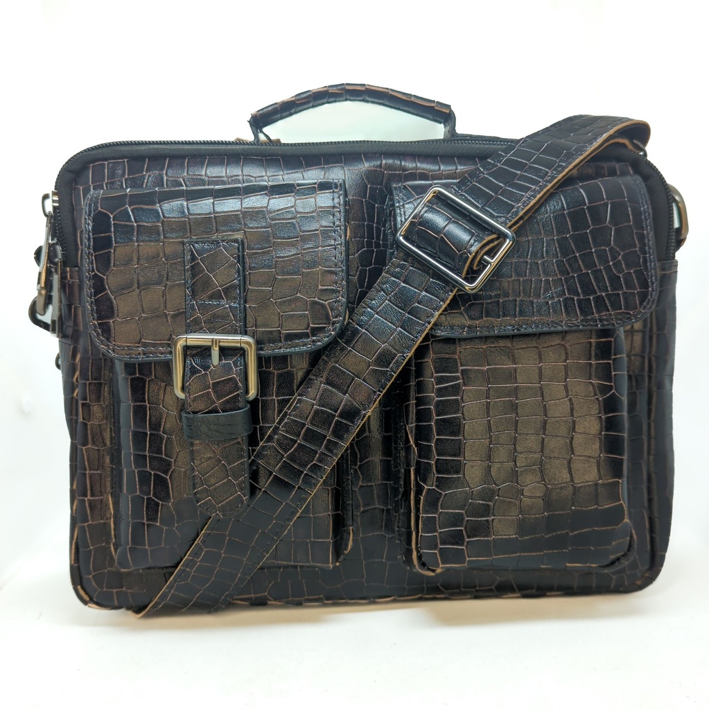 Vintage Messenger Bag-premium black