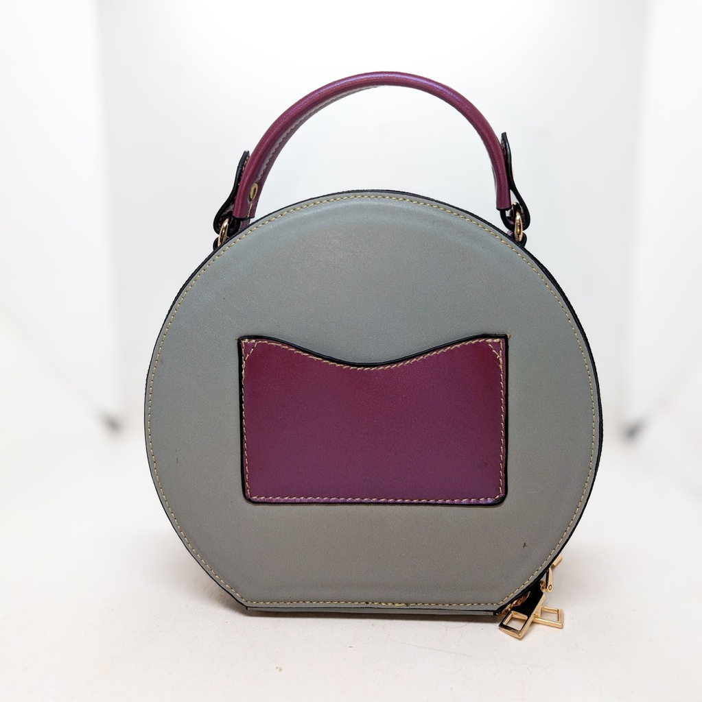 Round Canteen Bag for Women-grey