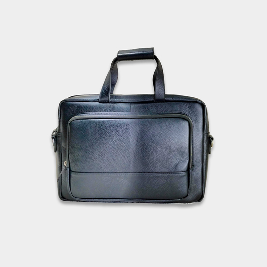 Premium Authentic Leather Executive Office Briefcase